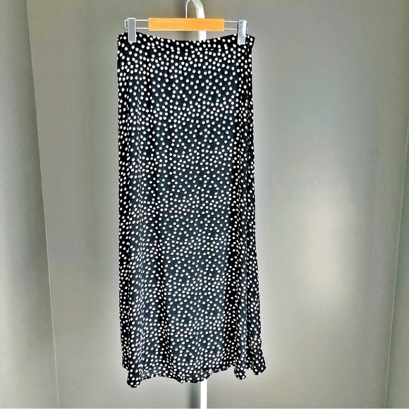 SUZY SHIER Gorgeous Polka Dots Boho  Pattern Cottagecore Summer Maxi Skirt.Small - Picture 2 of 13